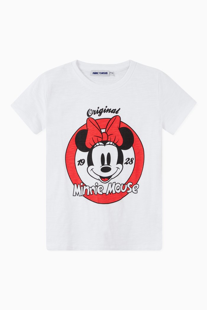 

Minnie Mouse Club Logo Jersey T-Shirt, White