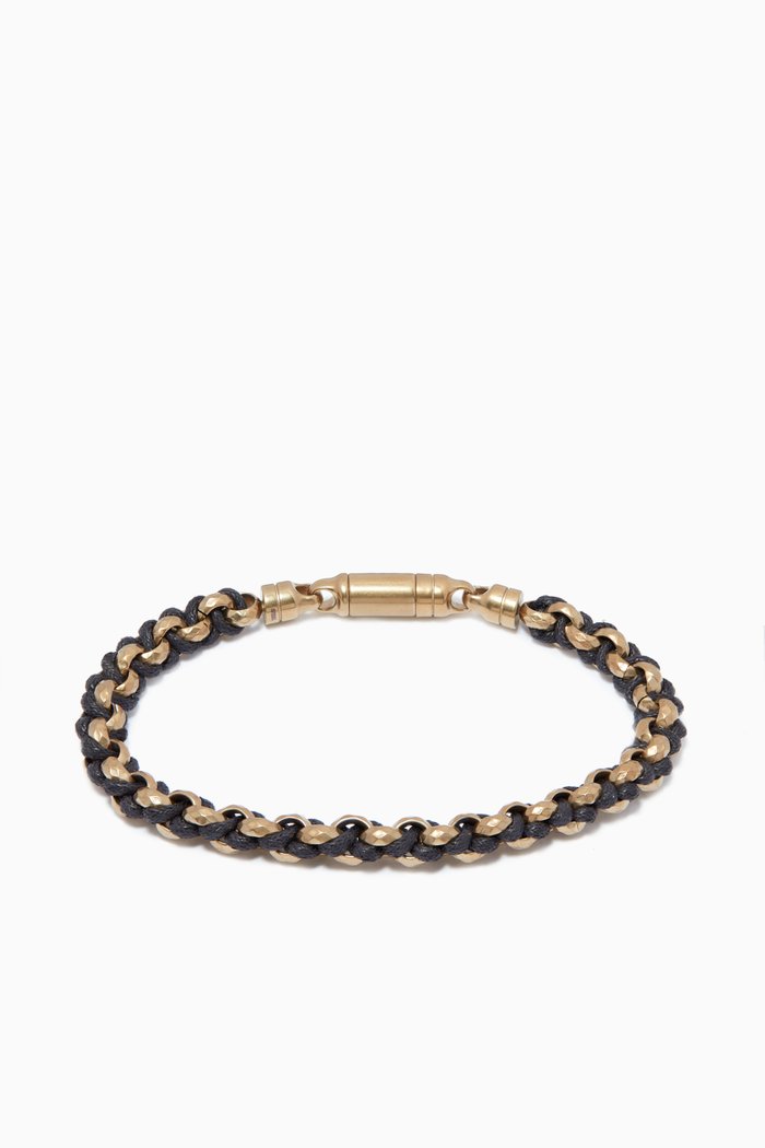 

EA Sentimental Bracelet in Leather, Gold