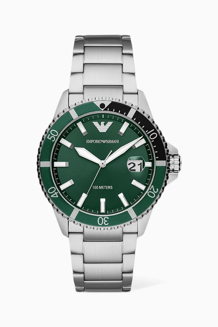 

Diver Quartz Watch, Silver
