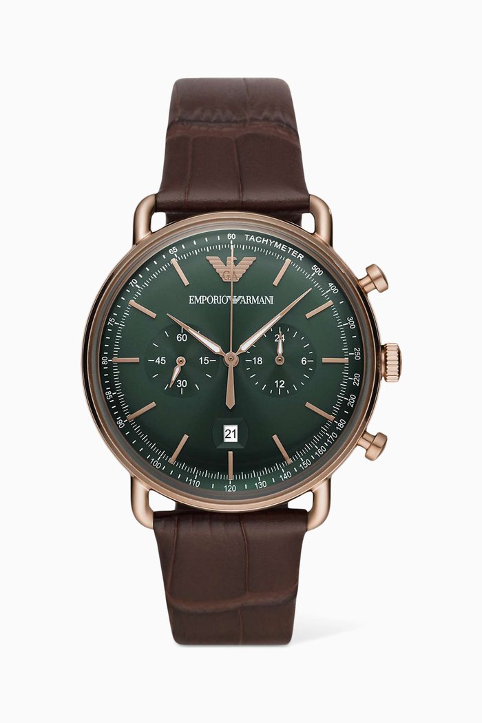 

Aviator Chronograph Watch, Brown
