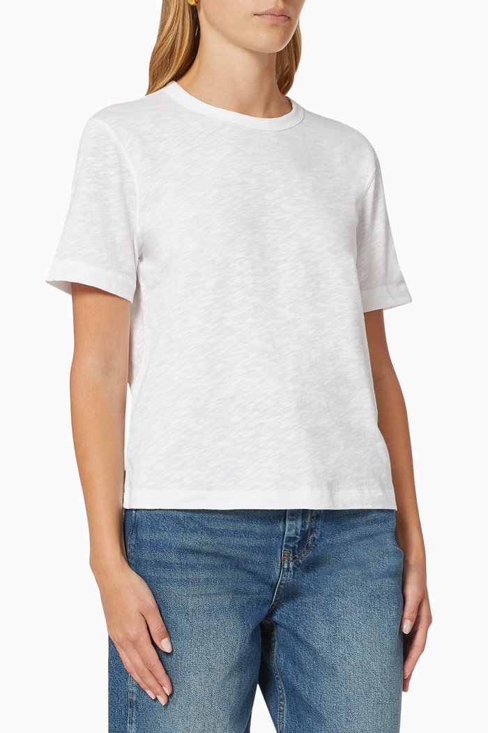 

Emily Ultimate T-shirt in Cotton, White