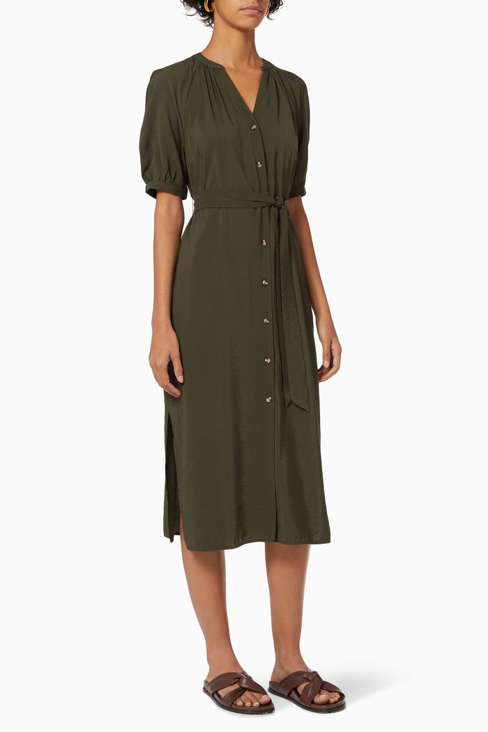 

Juliet Dress in Twill, Brown