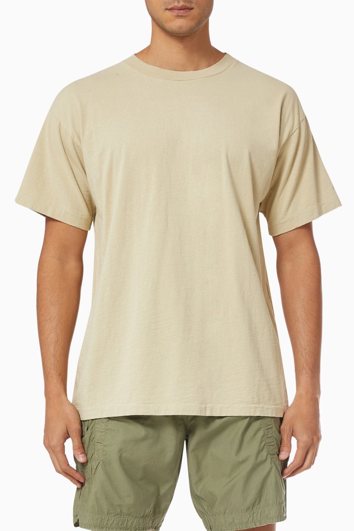 

University Oversized T-Shirt in Recycled Cotton, Neutral