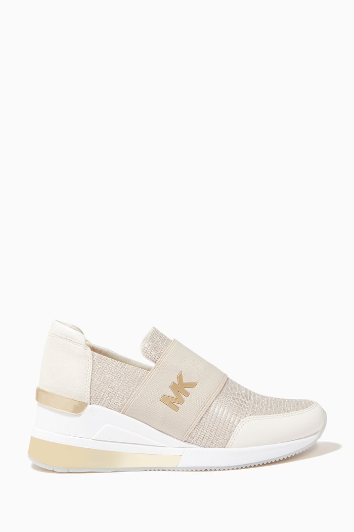 

Felix Extreme Sneakers in Glitter Mesh, Brown