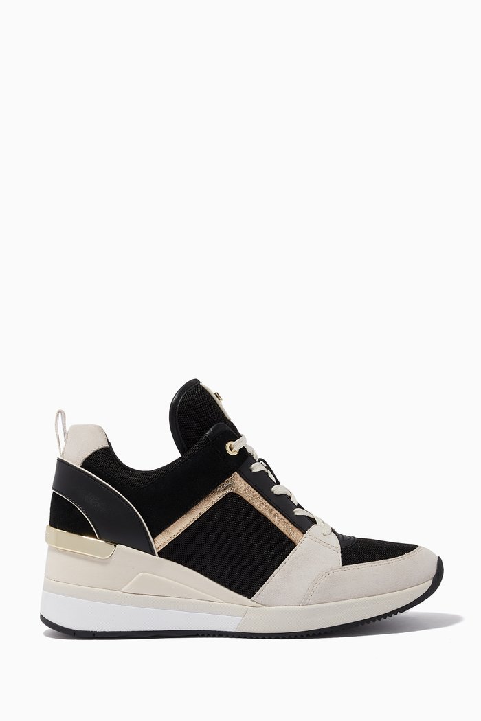 

Georgie Sneakers in Mixed Leather, Multicolour