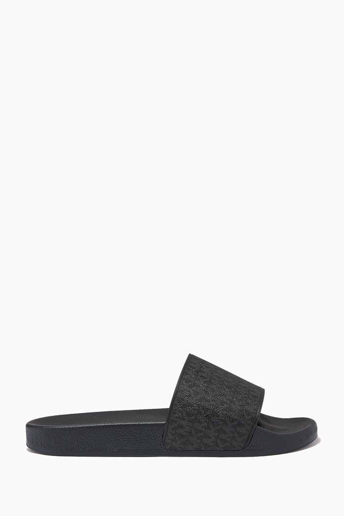 

Jake Slides in Logo Canvas, Black