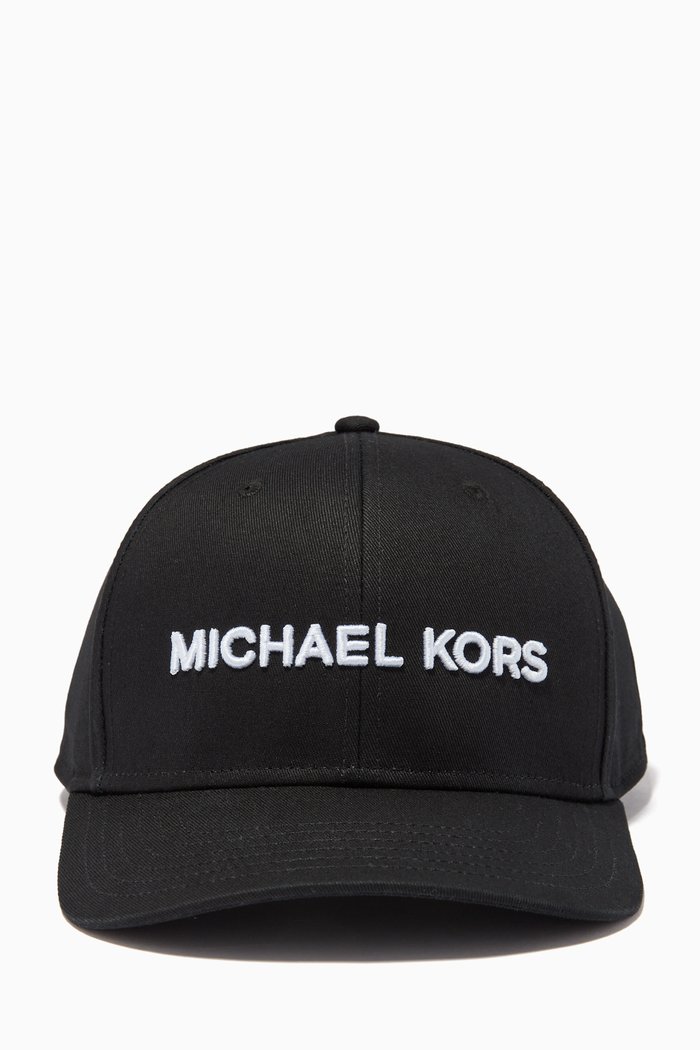 

Embroidered Logo Cap in Cotton, Black