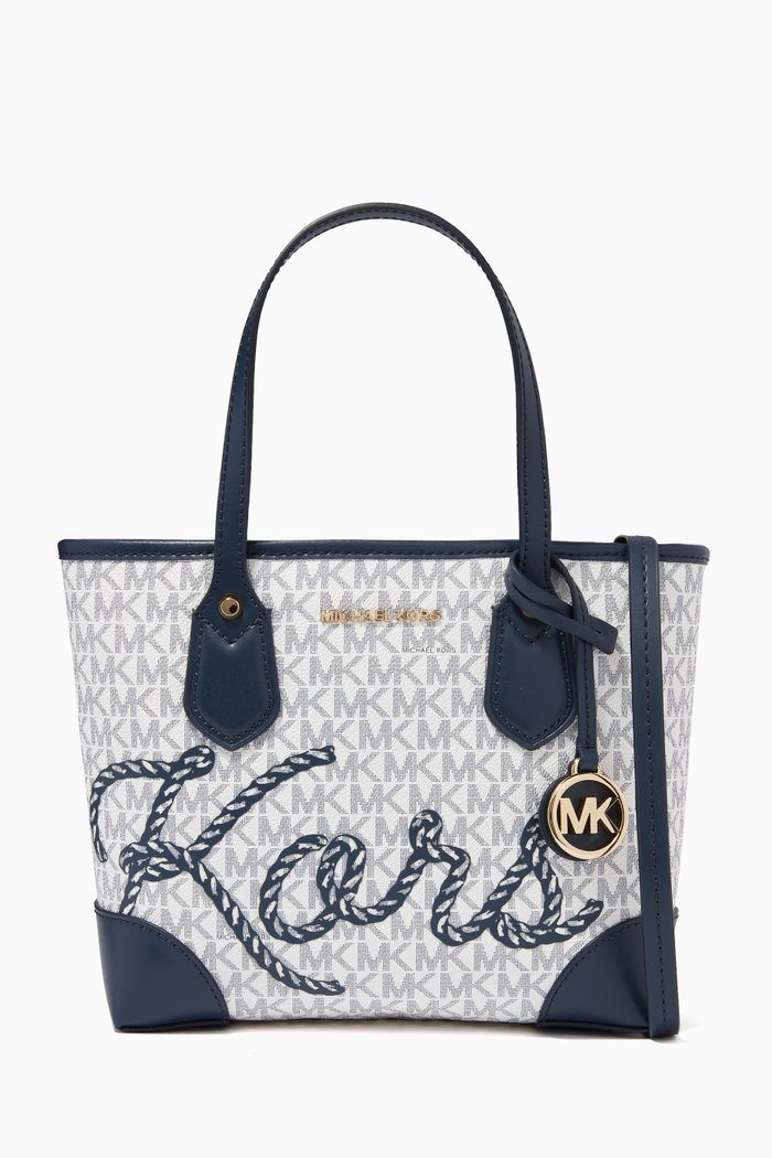 

Extra-Small Eva Tote Bag in Logo Canvas, White