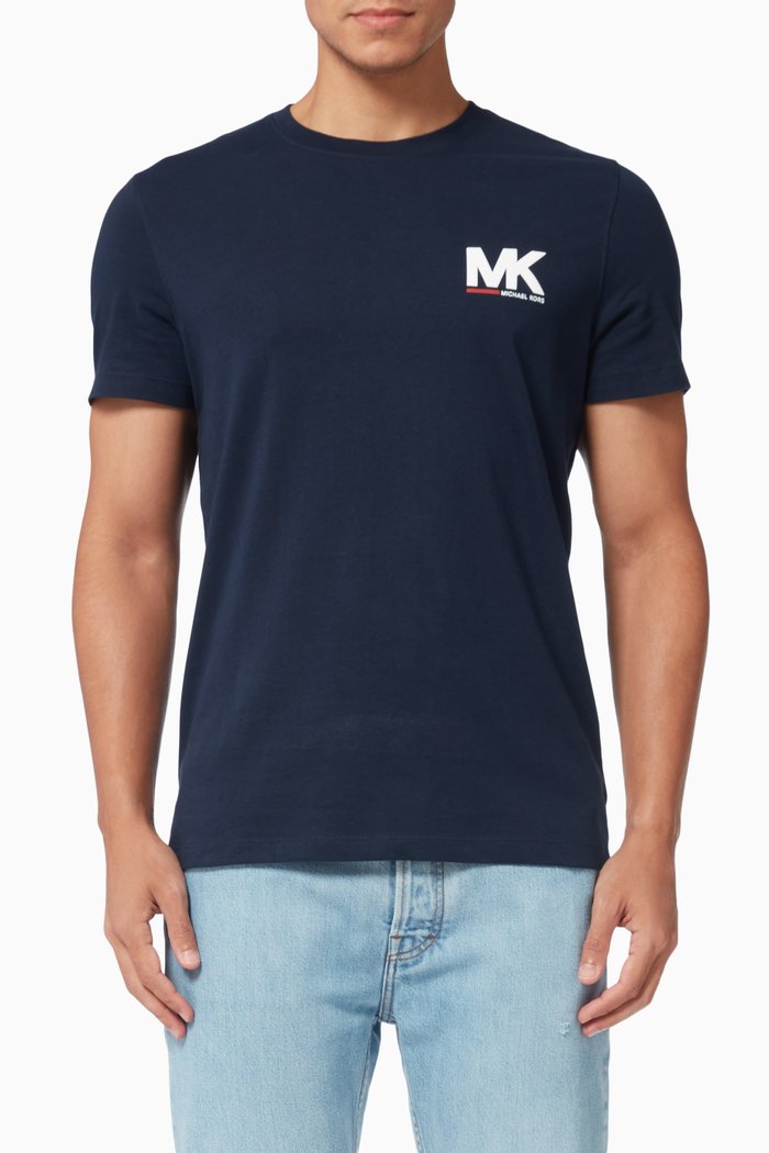 

Sport Logo T-shirt in Cotton, Blue