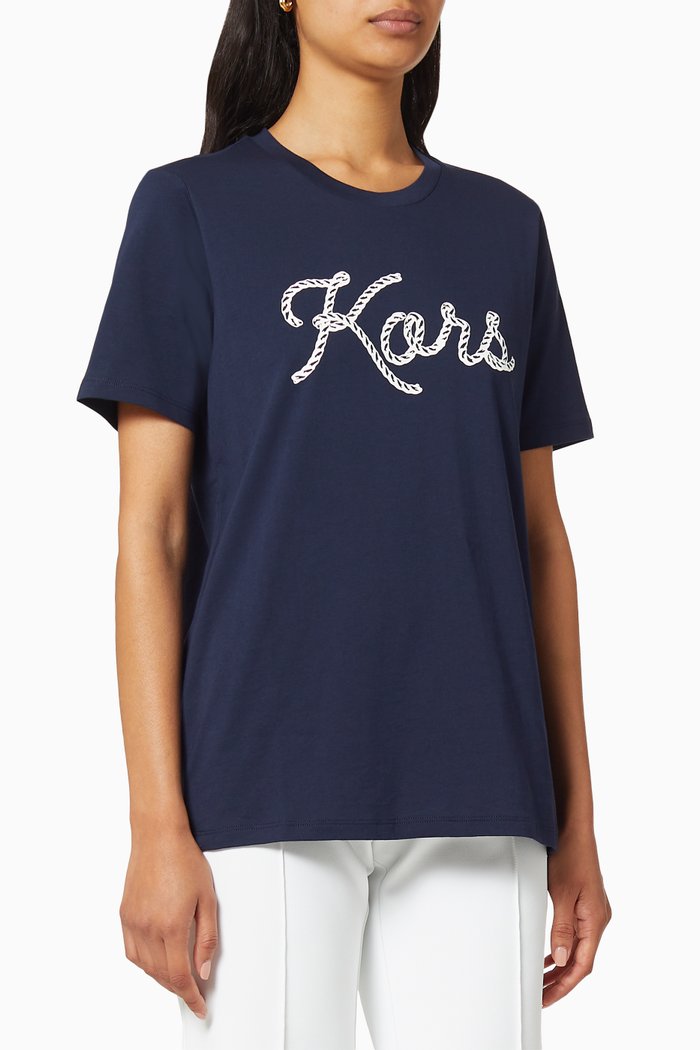 

Kors Rope Cotton T-shirt, Blue