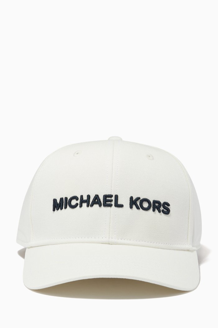 

Embroidered Logo Cap in Cotton, White