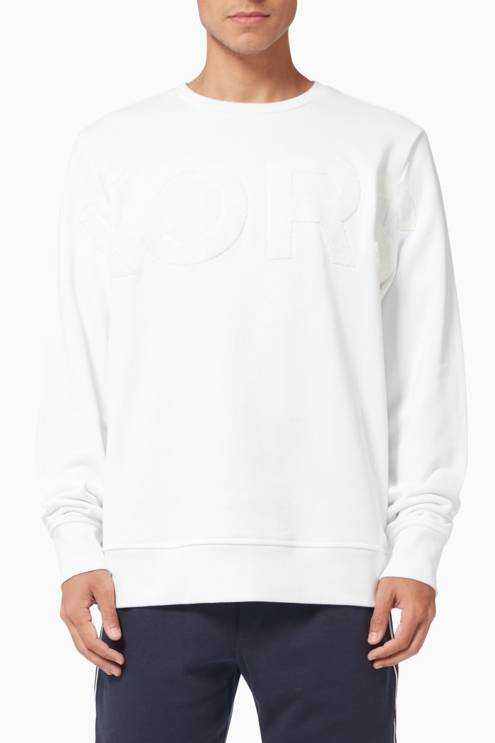 

Oversized Sweatshirt in Cotton Terry, White