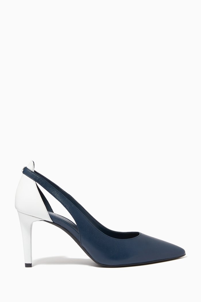 

Cersei Flex Pumps in Leather, Blue