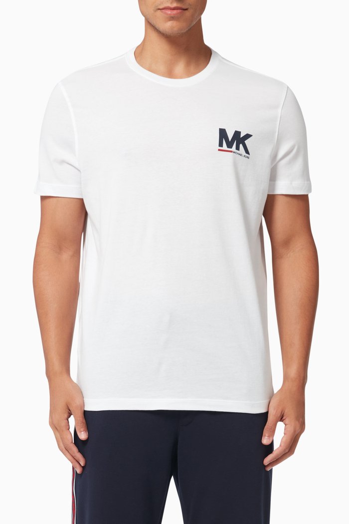 

Sport Logo T-shirt in Cotton, White