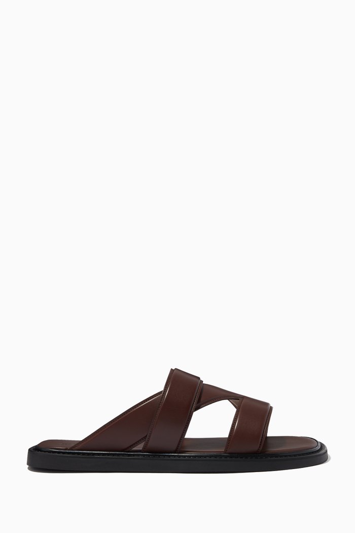

Sandals in Calfskin, Brown