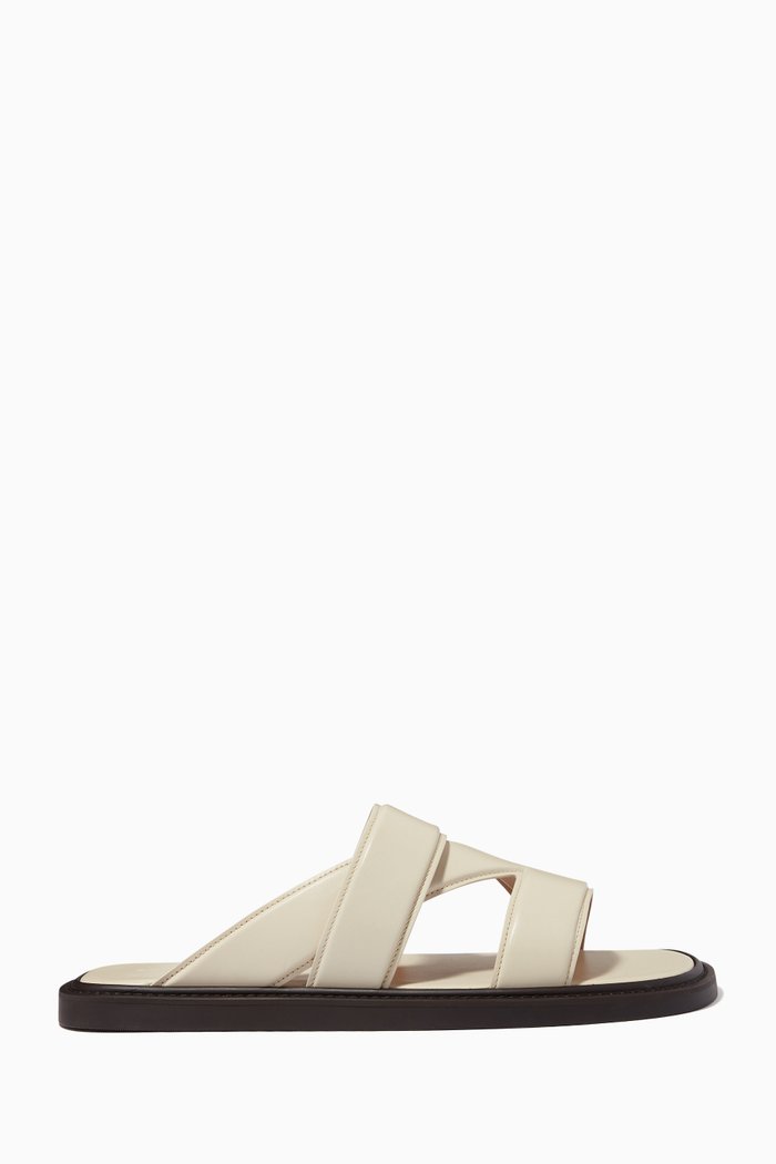 

Sandals in Calfskin, White