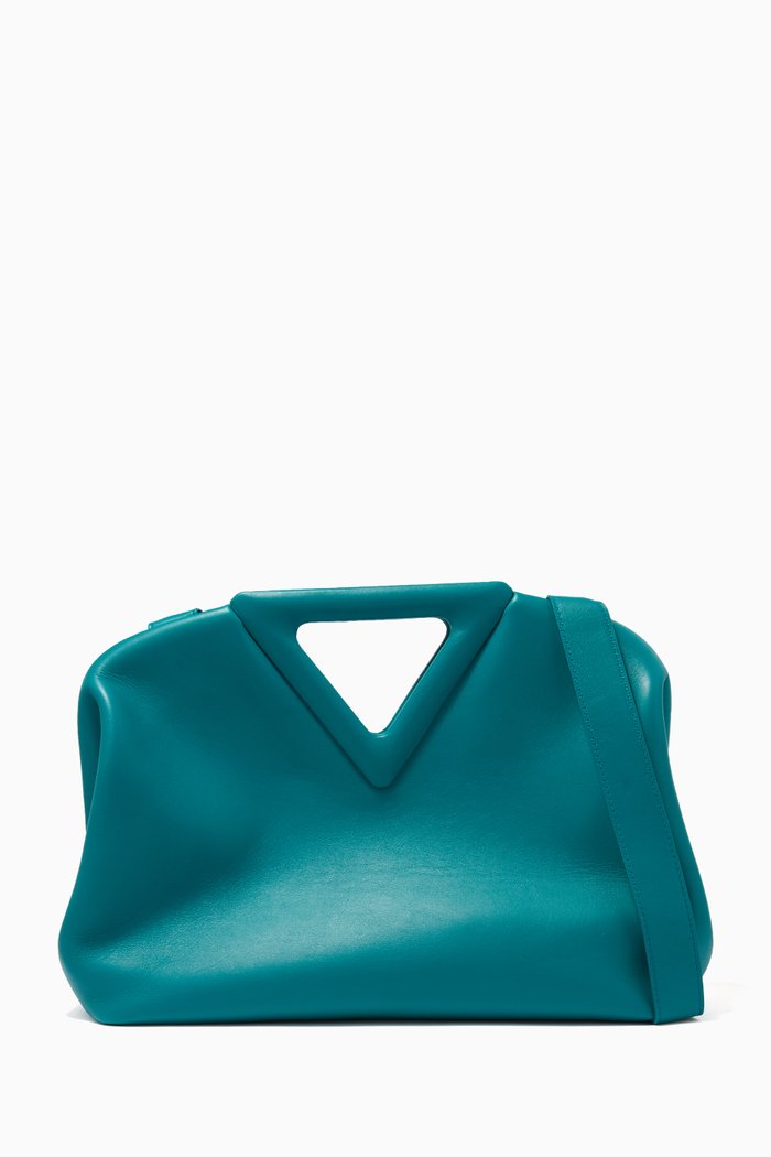 

The Triangle Bag in Nappa Calfskin, Blue