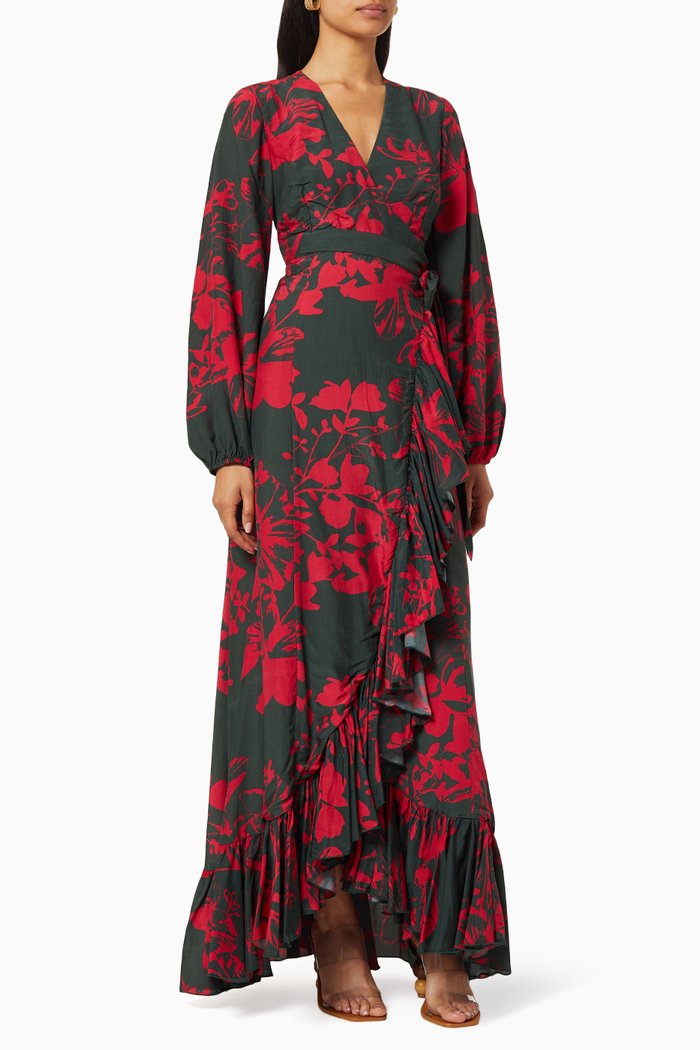 

Floral Wrap Dress, Multicolour