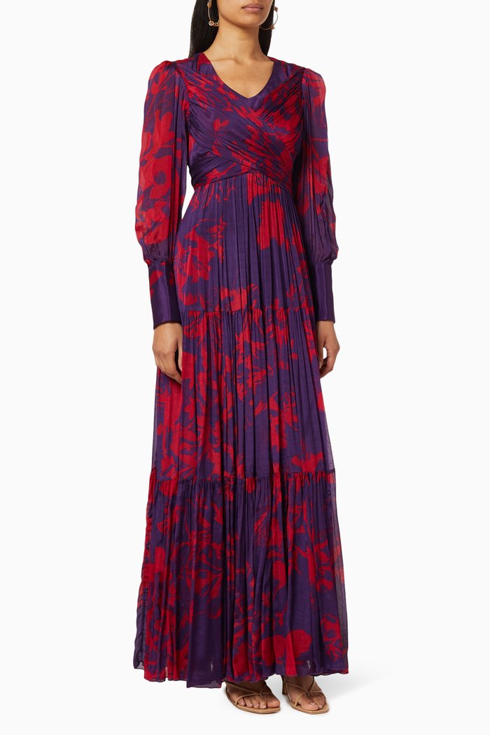 

Floral Flare Dress, Multicolour