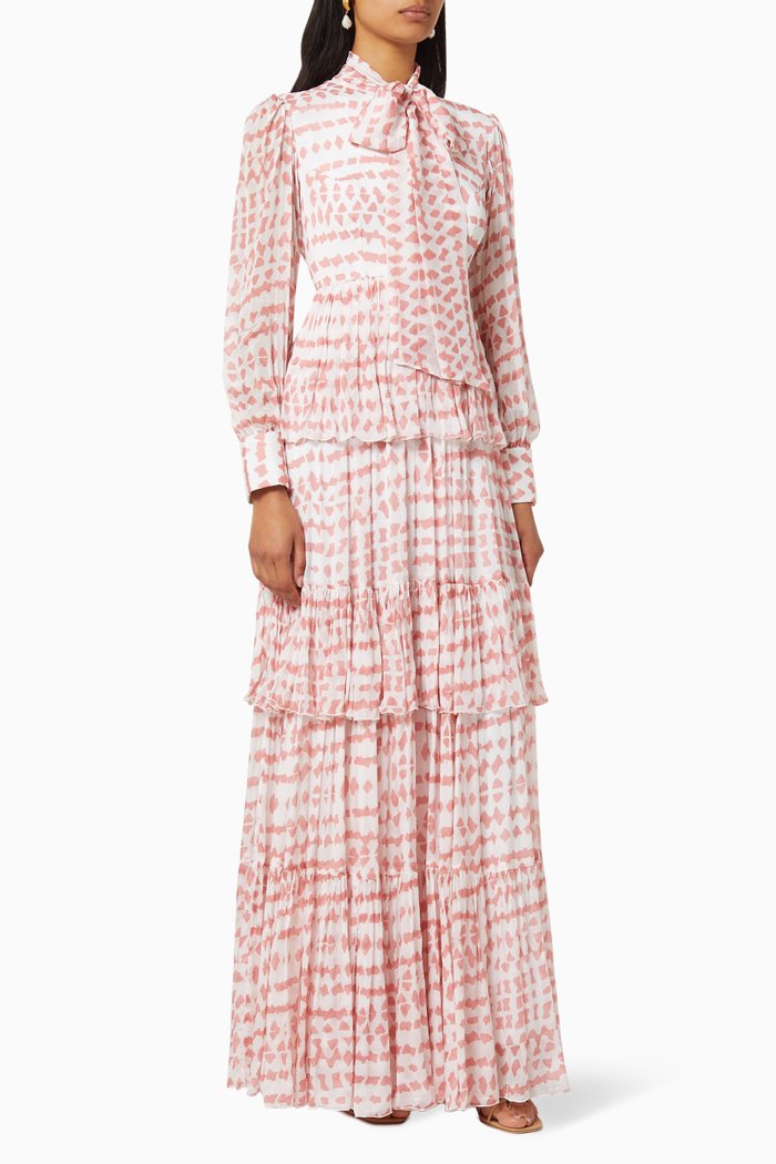 

Floral Frill Dress, Pink
