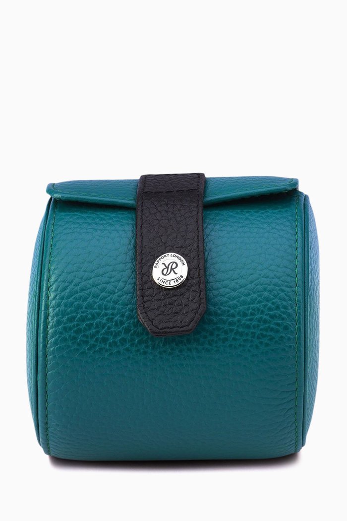 

Cooper Single Watch Roll in Leather, Green