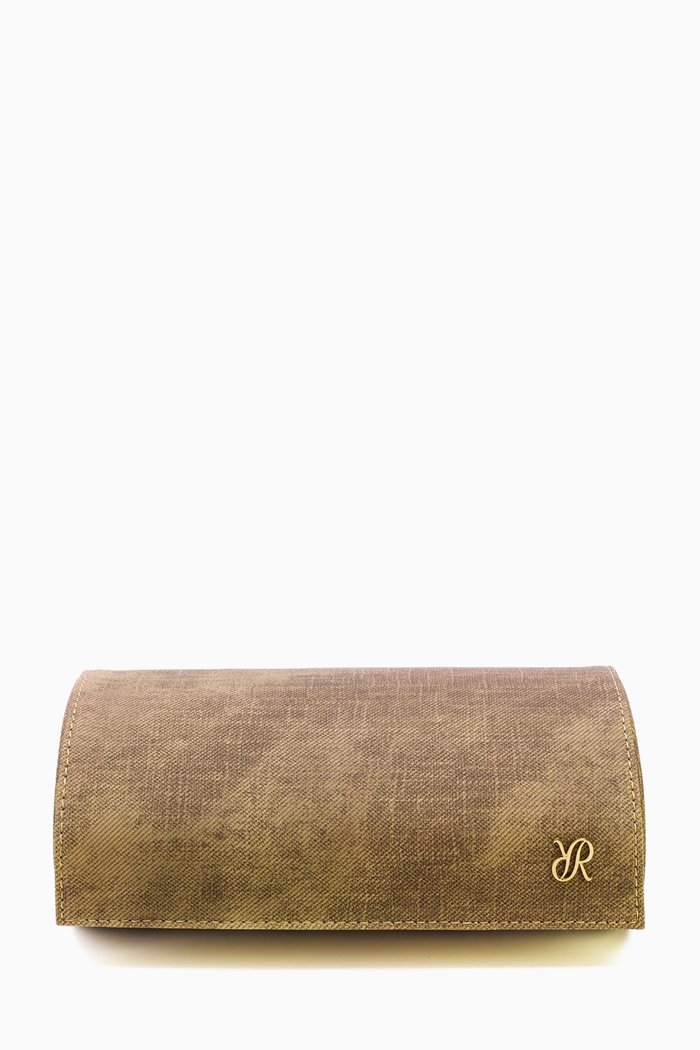 

Soho Three Watch Roll in Canvas, Brown