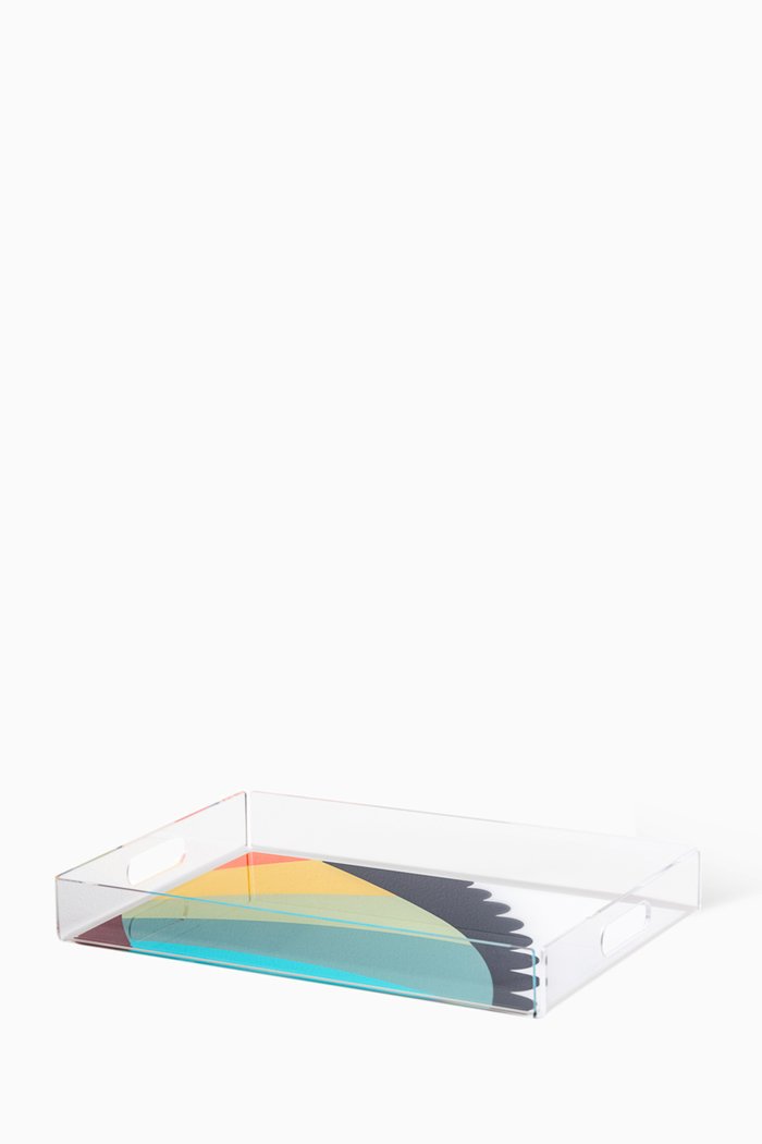 Sarb Acrylic Tray, Medium, Multicolour