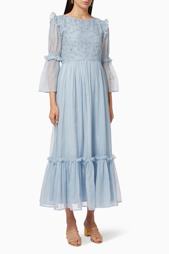 

Neme Embroidered Dress, Blue