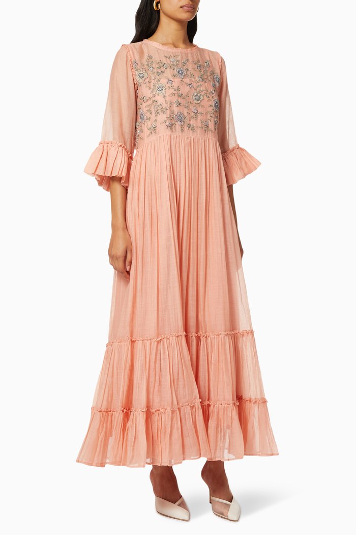 

Nora 31 Floral Dress, Orange