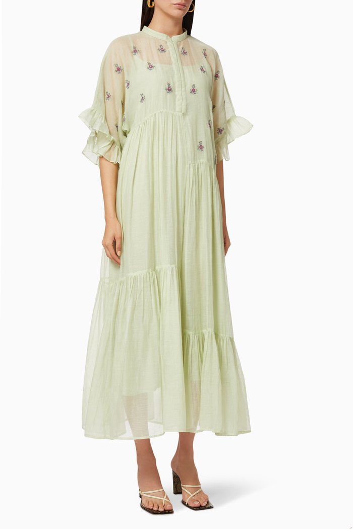 

Angelina Floral Dress, Green