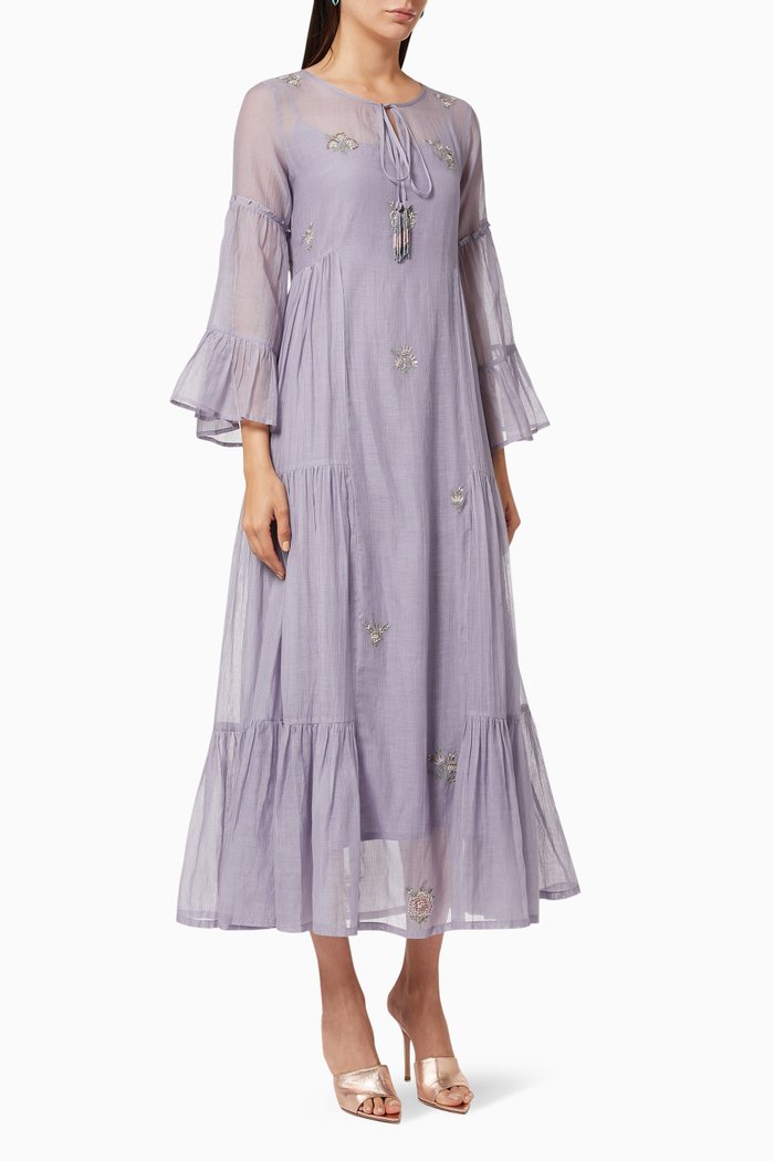 

Rolex Floral Dress, Purple