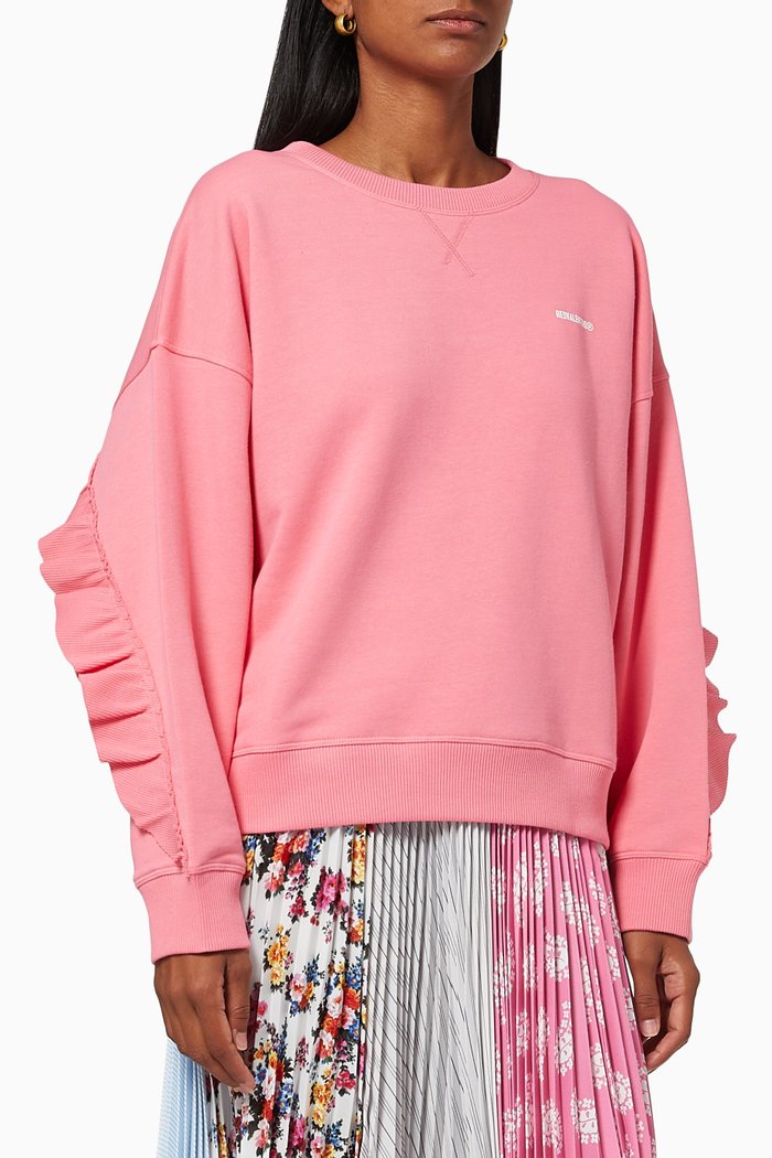 

Logo Sweatshirt in Jersey, Pink