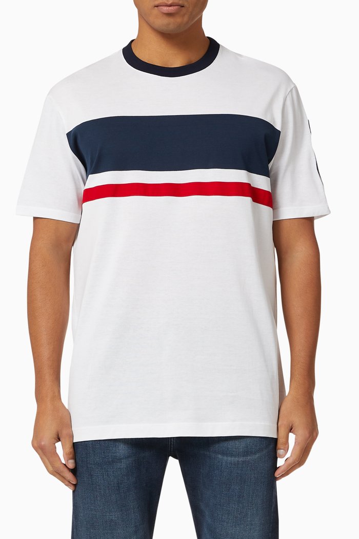 

T-shirt with Iconic Badge in Cotton, Multicolour