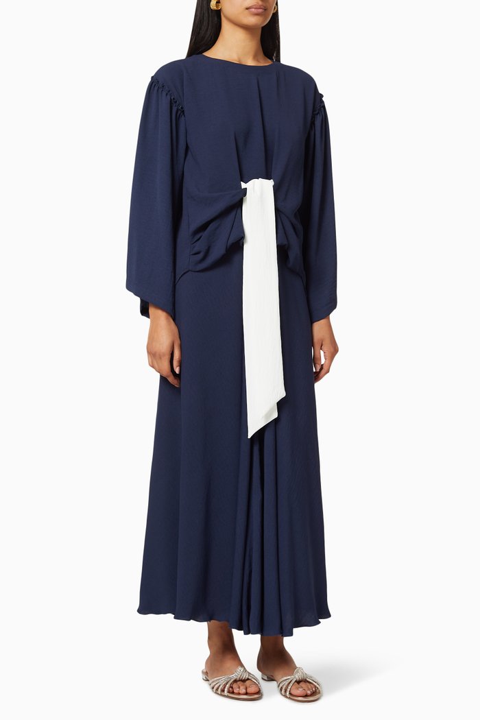 

Bow Top & Skirt Set, Blue