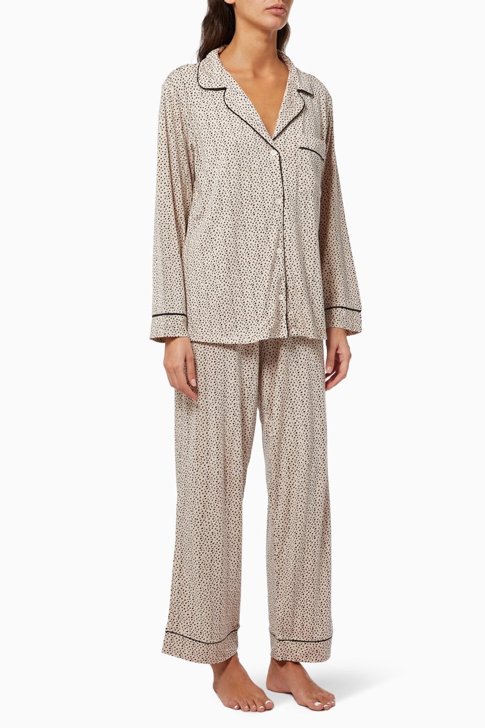 

Gisele Printed Long PJ Set, Pink