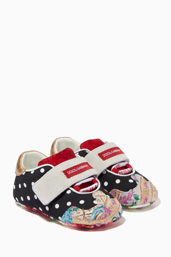 

Sneakers in Patchwork Fabric, Multicolour
