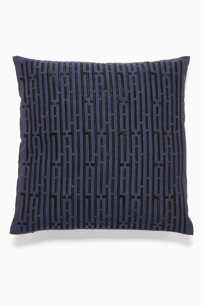 Ahlan Wa Sahlan Medium Cushion, 45 x 45, Blue