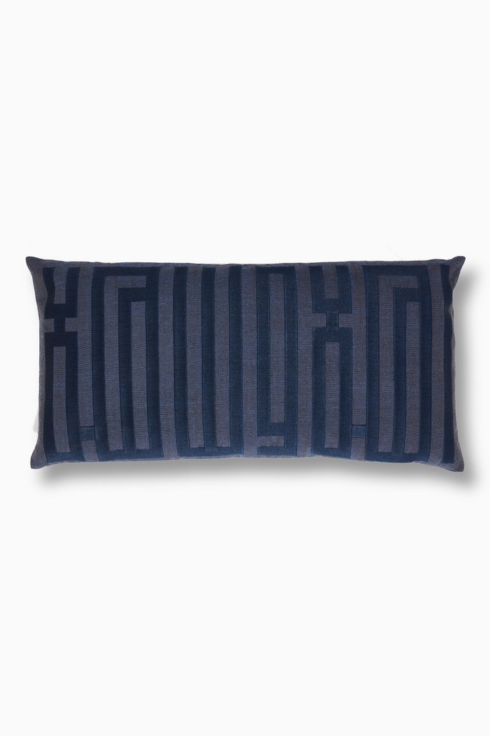 

Ahlan Wa Sahlan Long Cushion, 30 x 60, Blue