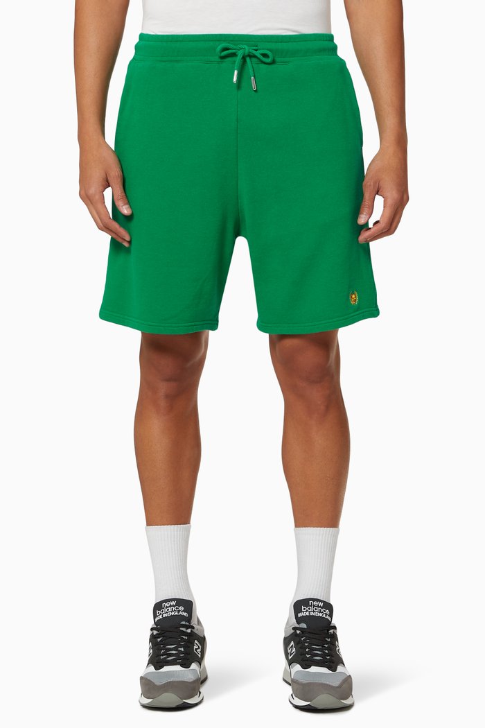 

Academy Crest Shorts in Fleece, Green