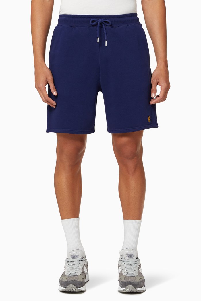

Academy Crest Shorts in Fleece, Blue