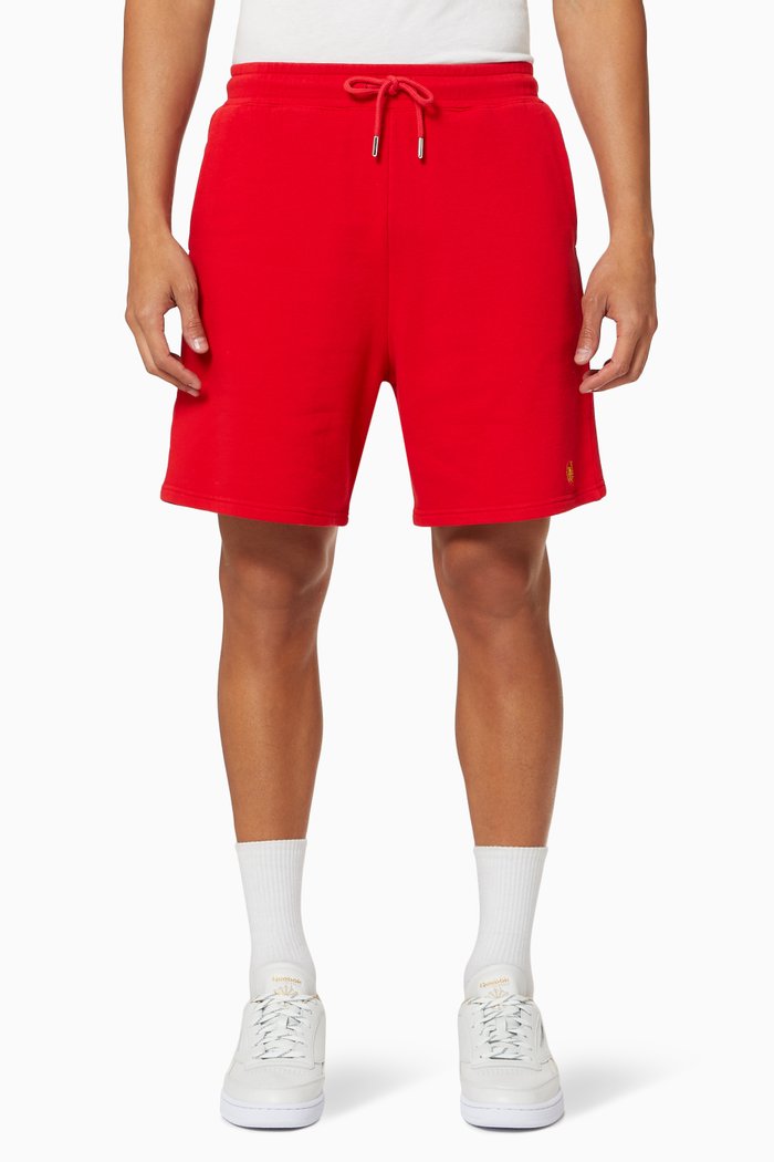 

Academy Crest Shorts in Fleece, Red
