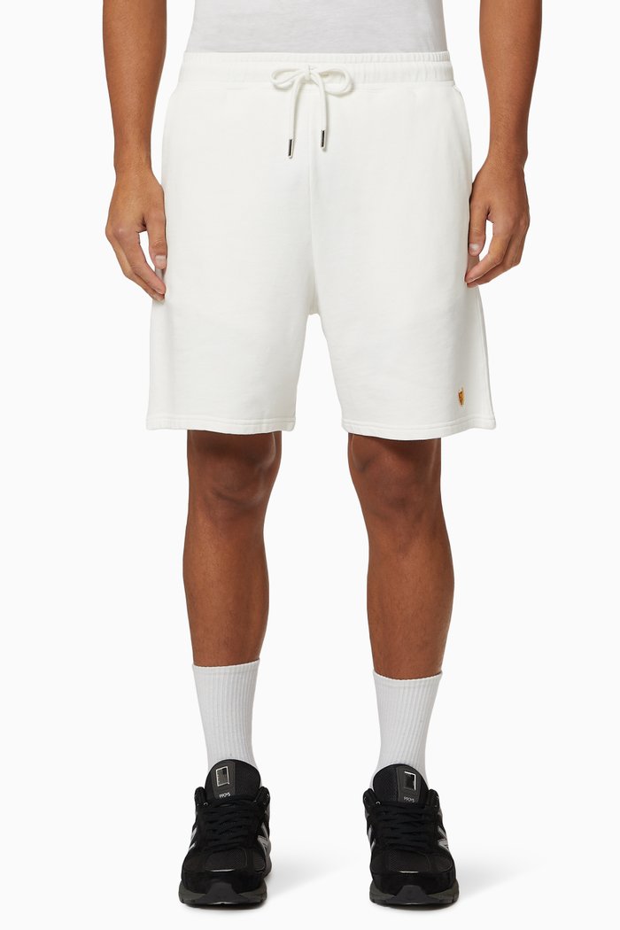 

Academy Crest Shorts in Fleece, White