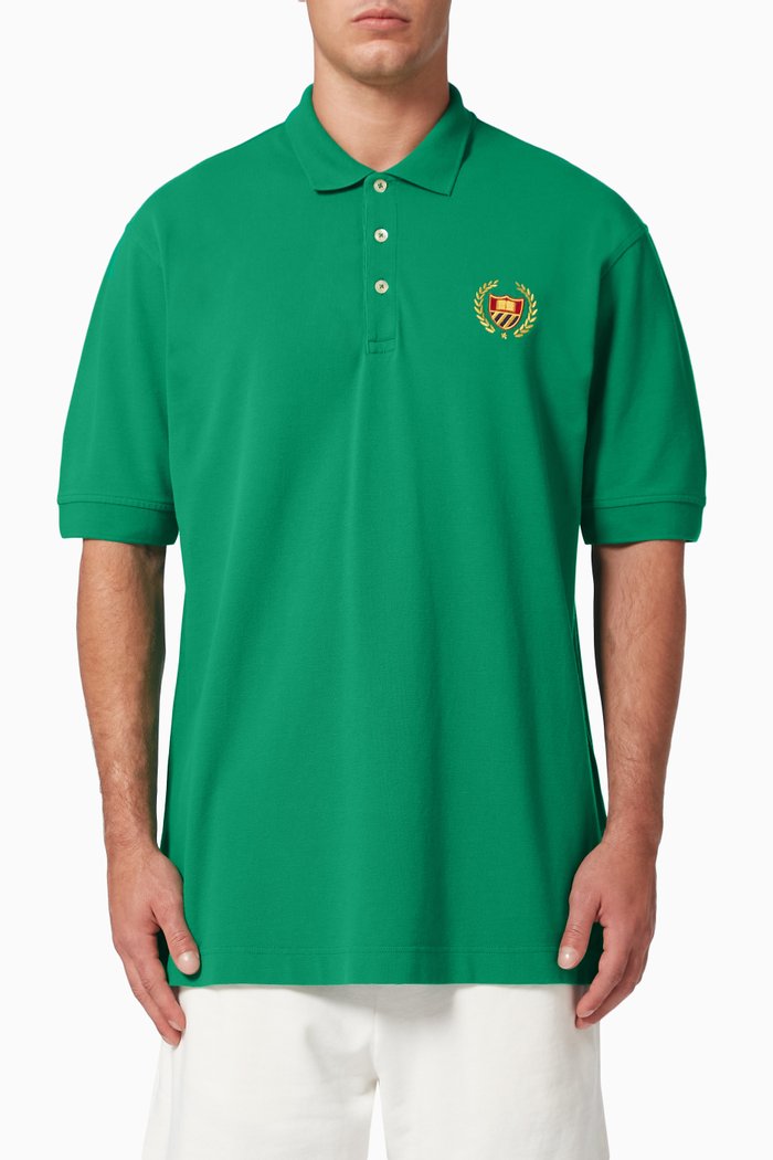 

Academy Crest Polo Shirt, Green