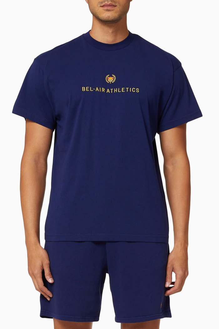 

Academy Crest T-shirt in Jersey, Blue