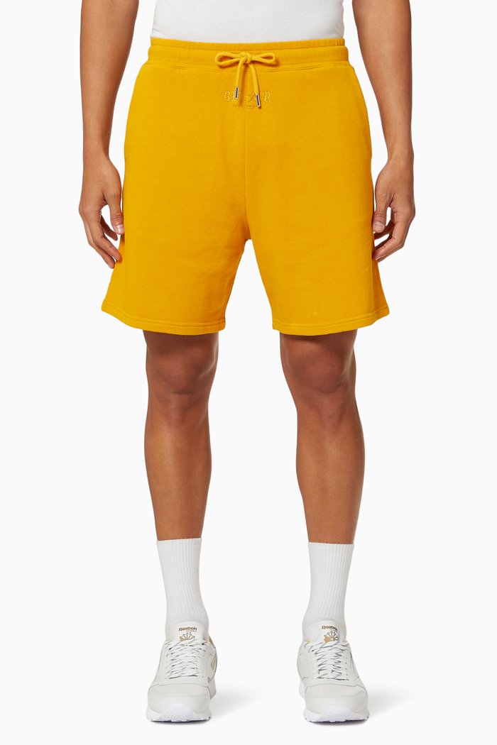 

Gothic Font Shorts in Fleece, Orange