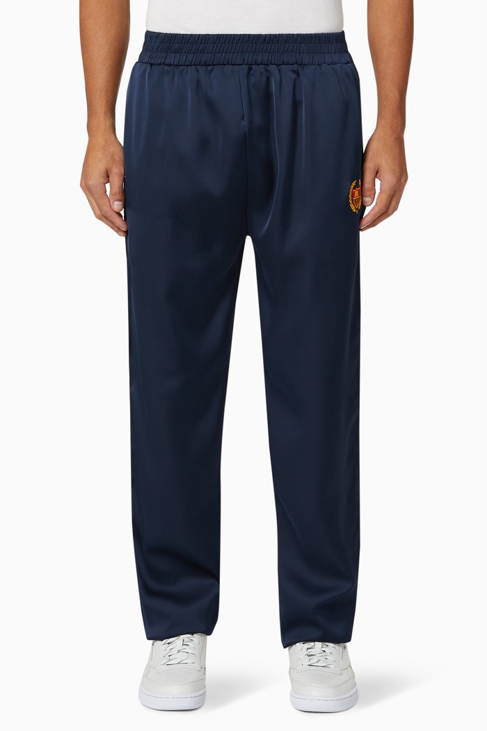 

Track Pants with Contrast Stripe, Blue