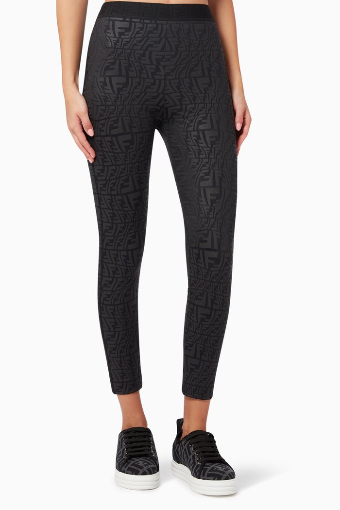 

Fisheye Logo Leggings in Tech Fabric, Black