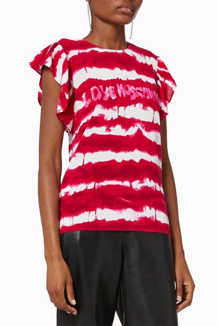 

Tie-Dye Print Blouse, Pink