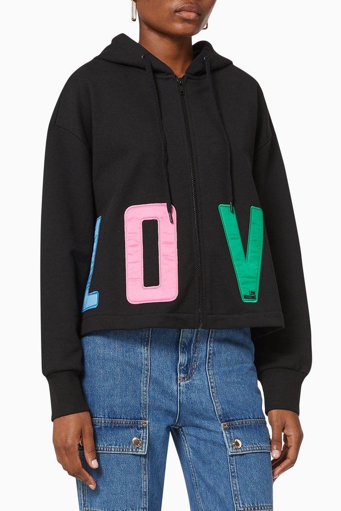 

Love Cotton Hoodie, Black
