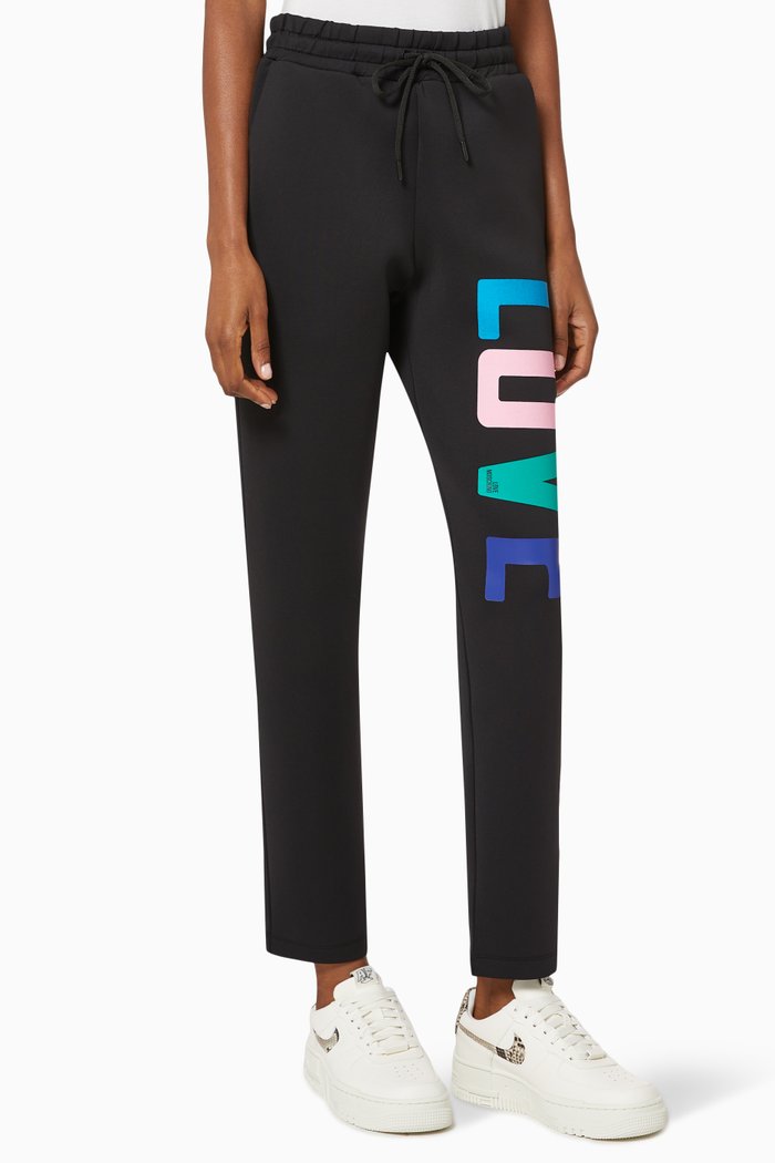 Love Cotton Sweatpants, Black